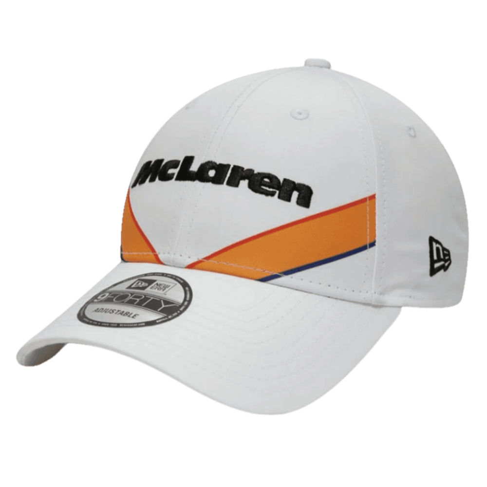 McLaren Racing Triple Crown Stripe White 9FORTY Adjustable Cap_0