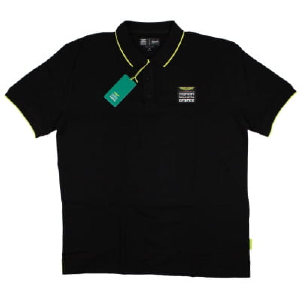 2023 Aston Martin Official Lifestyle Polo Shirt - Black_0