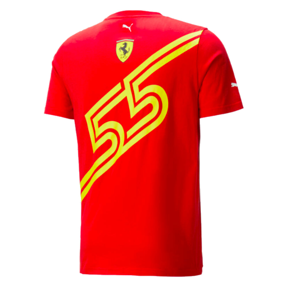 2023 Ferrari Sainz Spanish GP T-Shirt (Red)_1