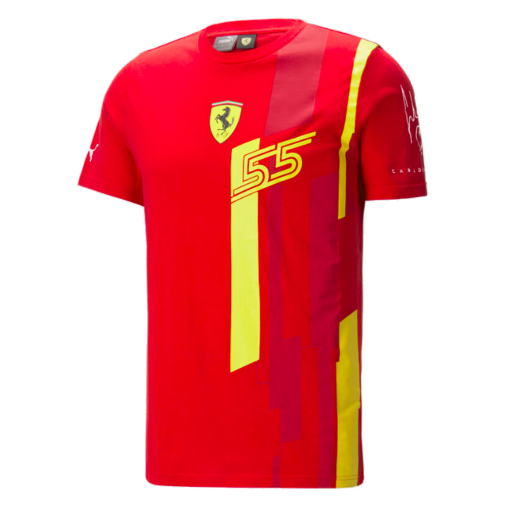 2023 Ferrari Sainz Spanish GP T-Shirt (Red)_0
