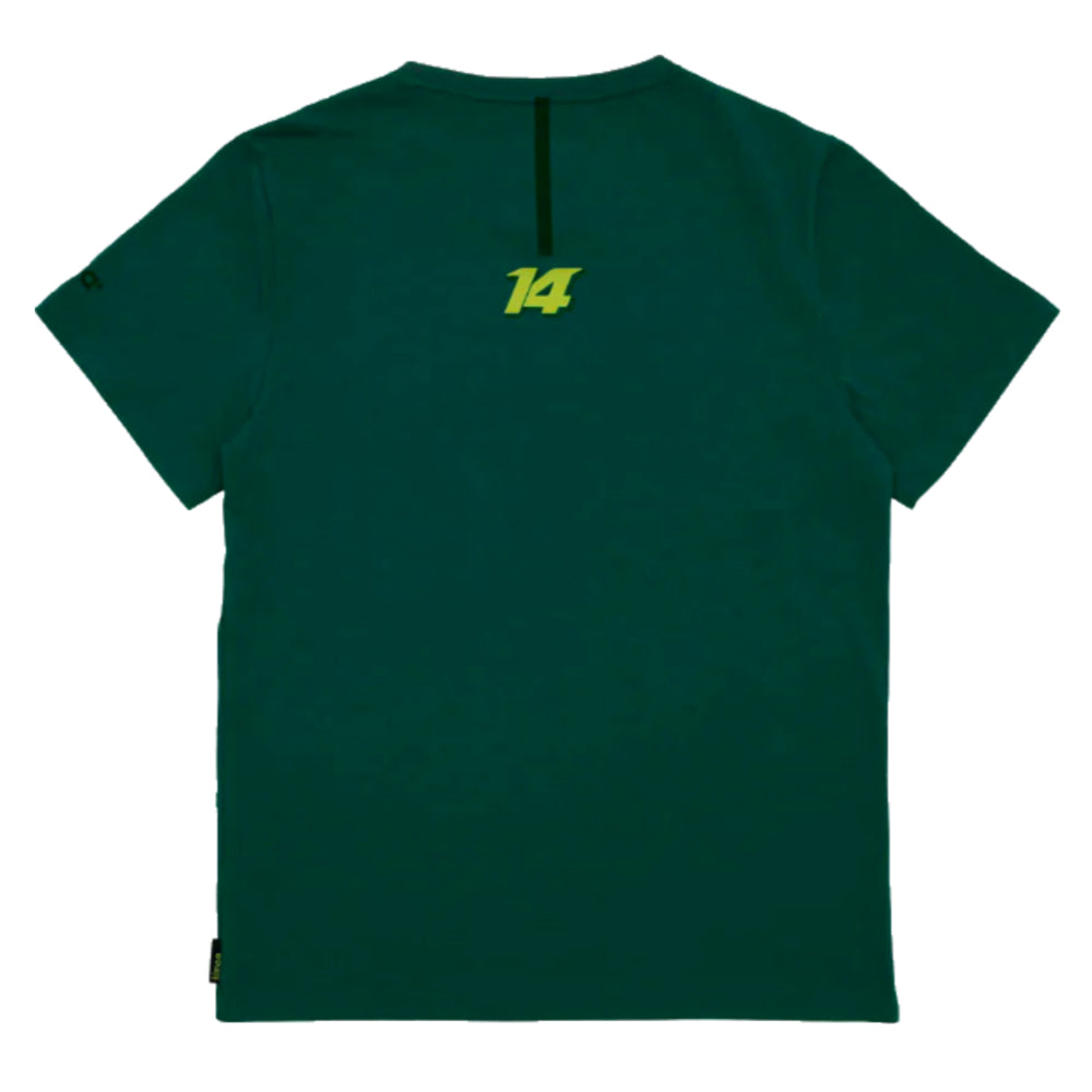 2023 Aston Martin Lifestyle Alonso T-Shirt (Green) - Kids_1