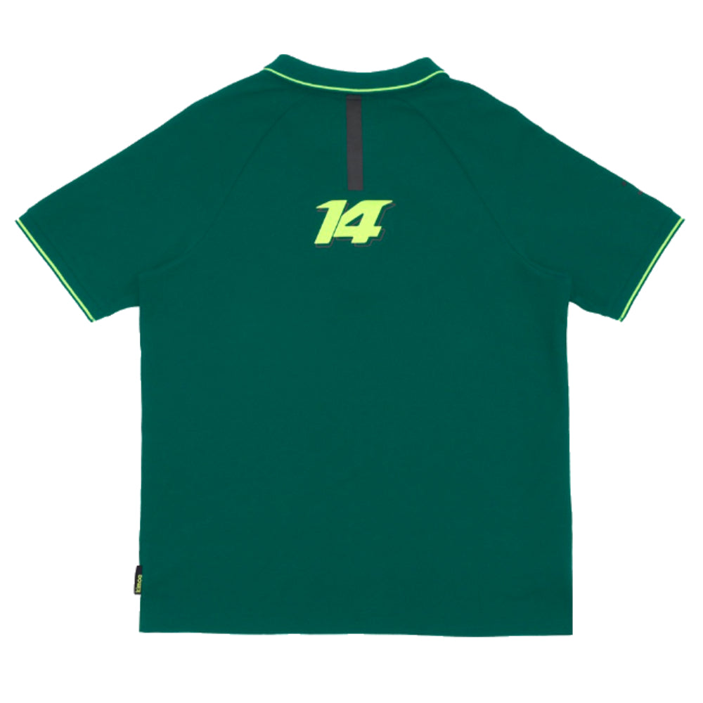2023-2024 Aston Martin Lifestyle Alonso Polo Shirt (Green)_1