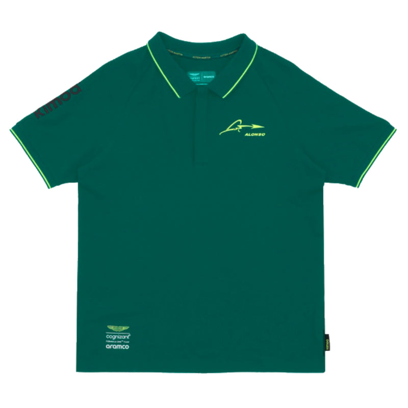 2023-2024 Aston Martin Lifestyle Alonso Polo Shirt (Green)_0