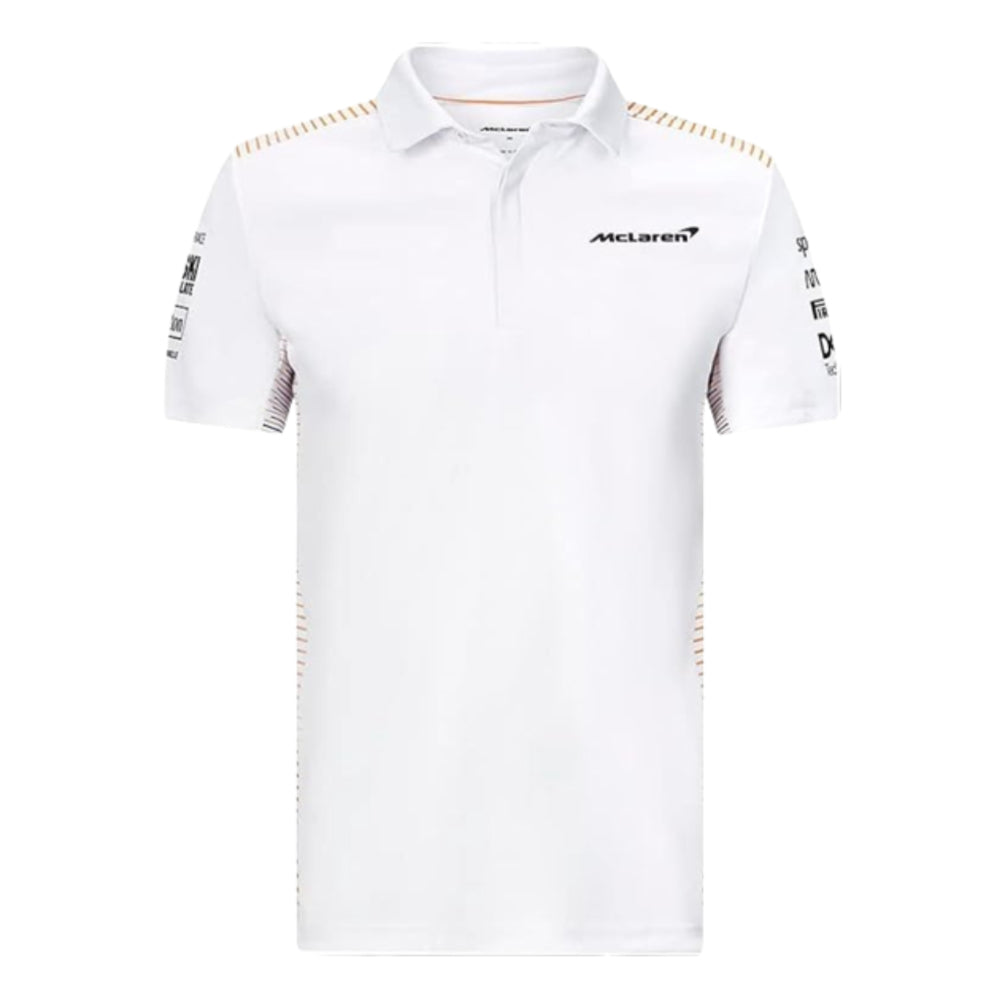 McLaren Mens Team Polo Shirt (White)_0