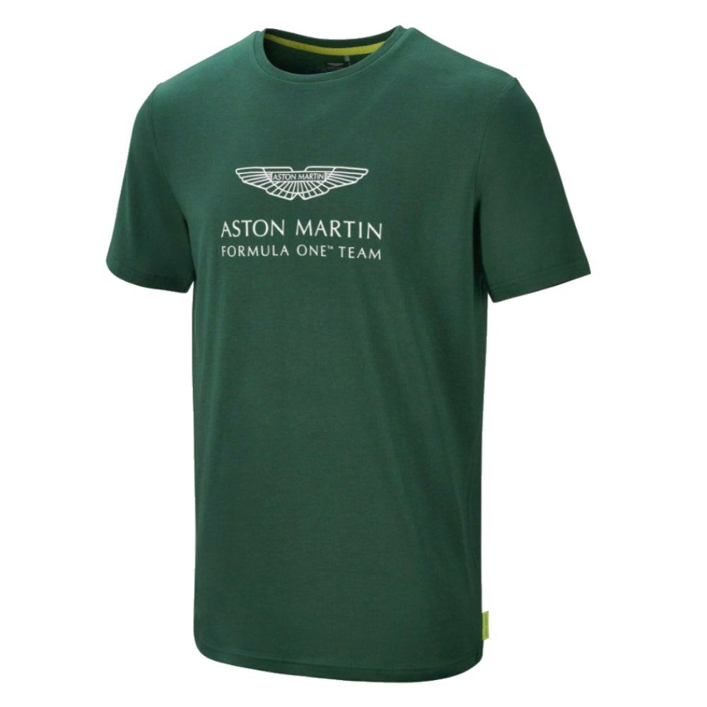 2021 Aston Martin Official Lifestyle Logo T-shirt (Green)_1