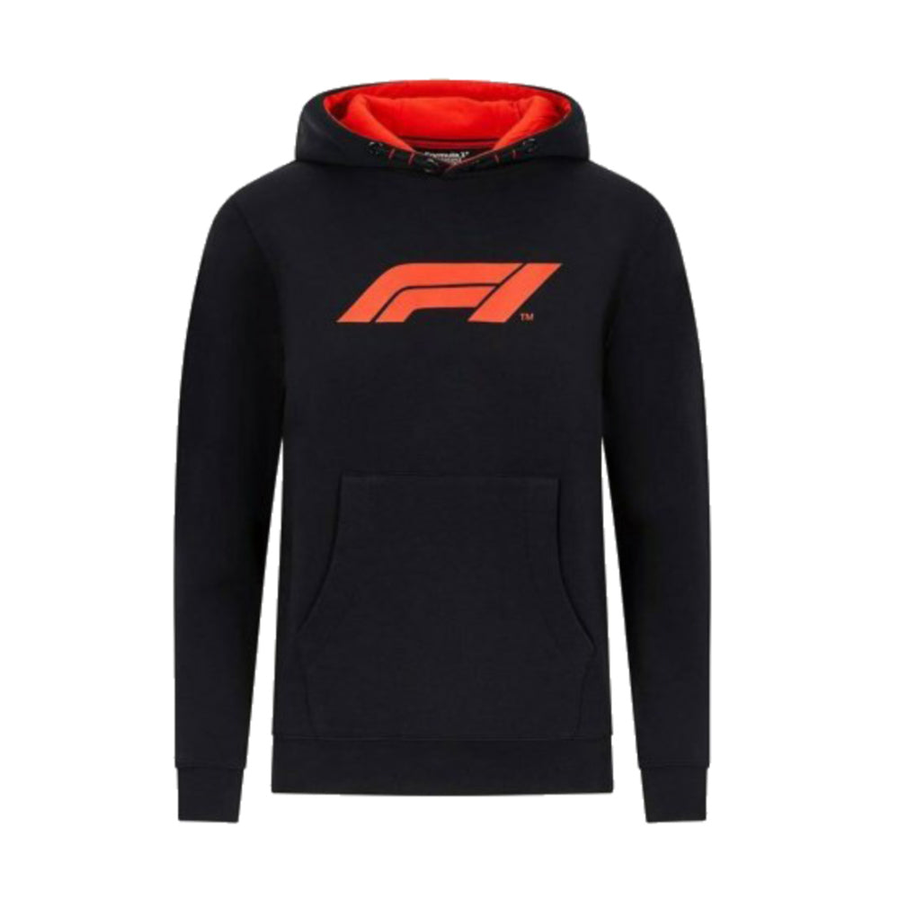 2023 F1 FW Large Logo Hooded Sweat (Black)_0