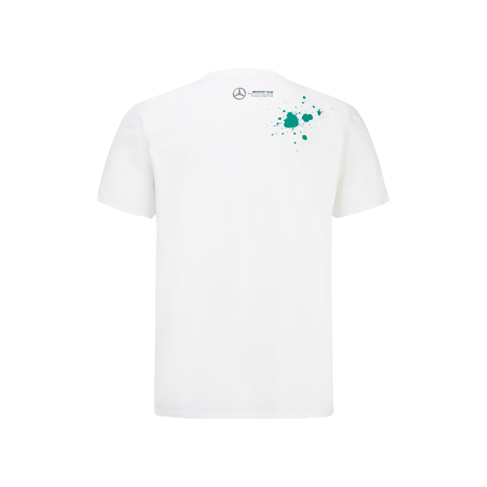 2022 Mercedes AMG Mens Lewis 44 T-Shirt (White)_1