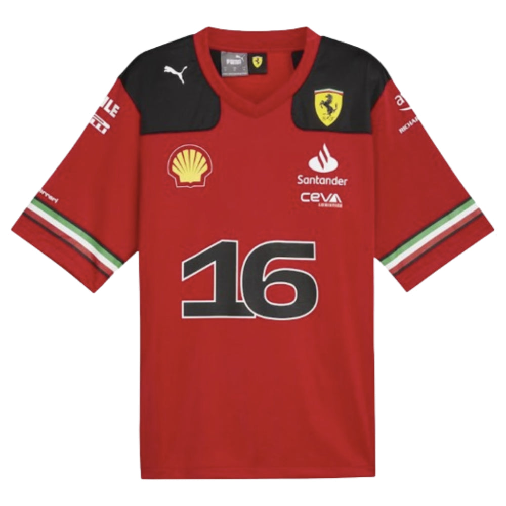 2023 Ferrari Charles Leclerc American Football Jersey_0