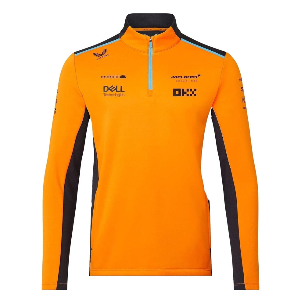 2024 McLaren Replica Half Zip Midlayer Top (Orange)_0