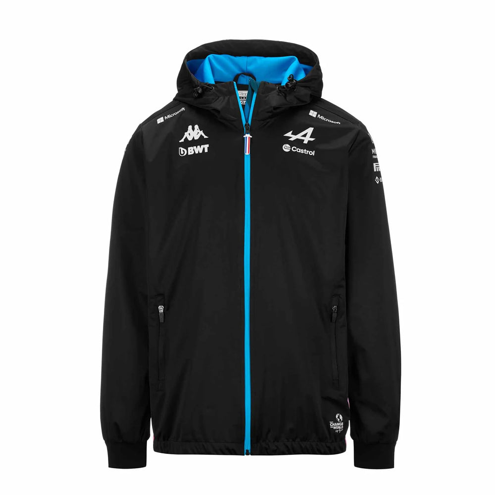 2024 Alpine Hooded Rain Jacket (Black)_0