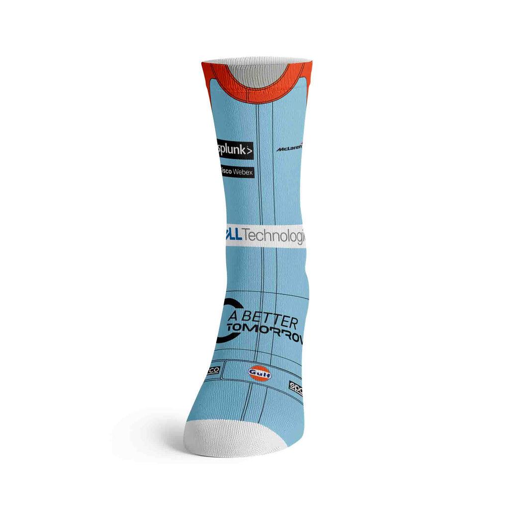 Lando Norris 2021 Gulf Racing Socks